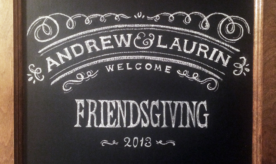Friendsgiving Chalkboard | THE CREATIVE BEAST