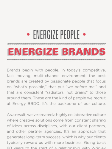 ENERGY BBDO ENERGY BBDO | THE CREATIVE BEAST