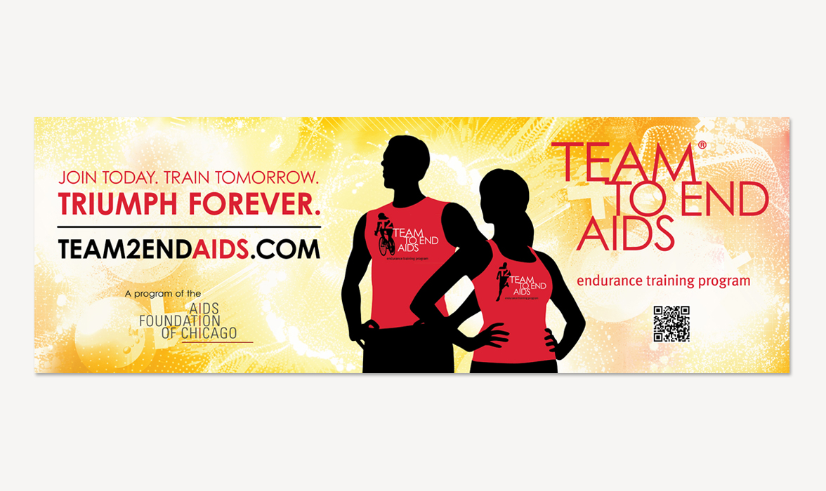 TEAM TO END AIDS Banner | THE CREATIVE BEAST