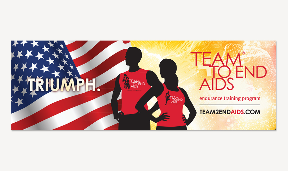 TEAM TO END AIDS Banner | THE CREATIVE BEAST