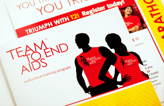 TEAM TO END AIDS Brochure | THE CREATIVE BEAST