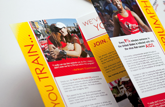 TEAM TO END AIDS Brochure | THE CREATIVE BEAST